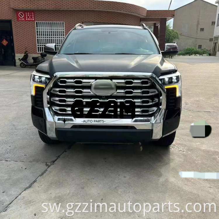 Plastiki mbele na nyuma bumper grille kamili seti ya mwili wa zamani kwa sehemu mpya za kuboresha kwa Tundra